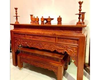 Bàn thờ  gỗ hương đá TT12